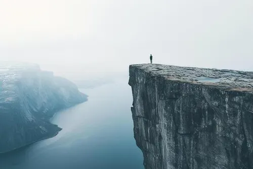 Stepping off the edge of a cliff – twice